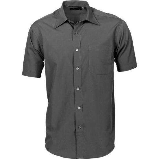 Picture of Dnc Men'S Premier Poplin Business Shirts, Short Sleeve 4151
