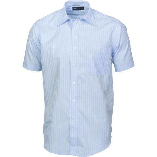 Picture of Dnc Mens Tonal Stripe Shirt, Short Sleeve 4155